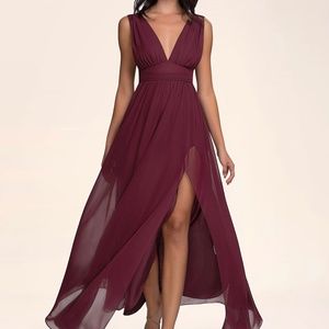 Blush Mark Azazi Chiffon maxi dress sz small